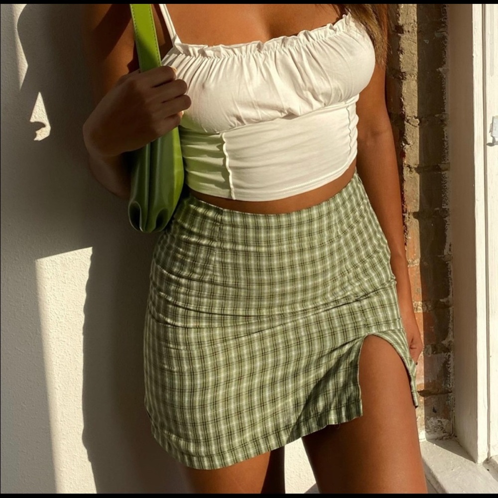 Plaid Mini Skirt